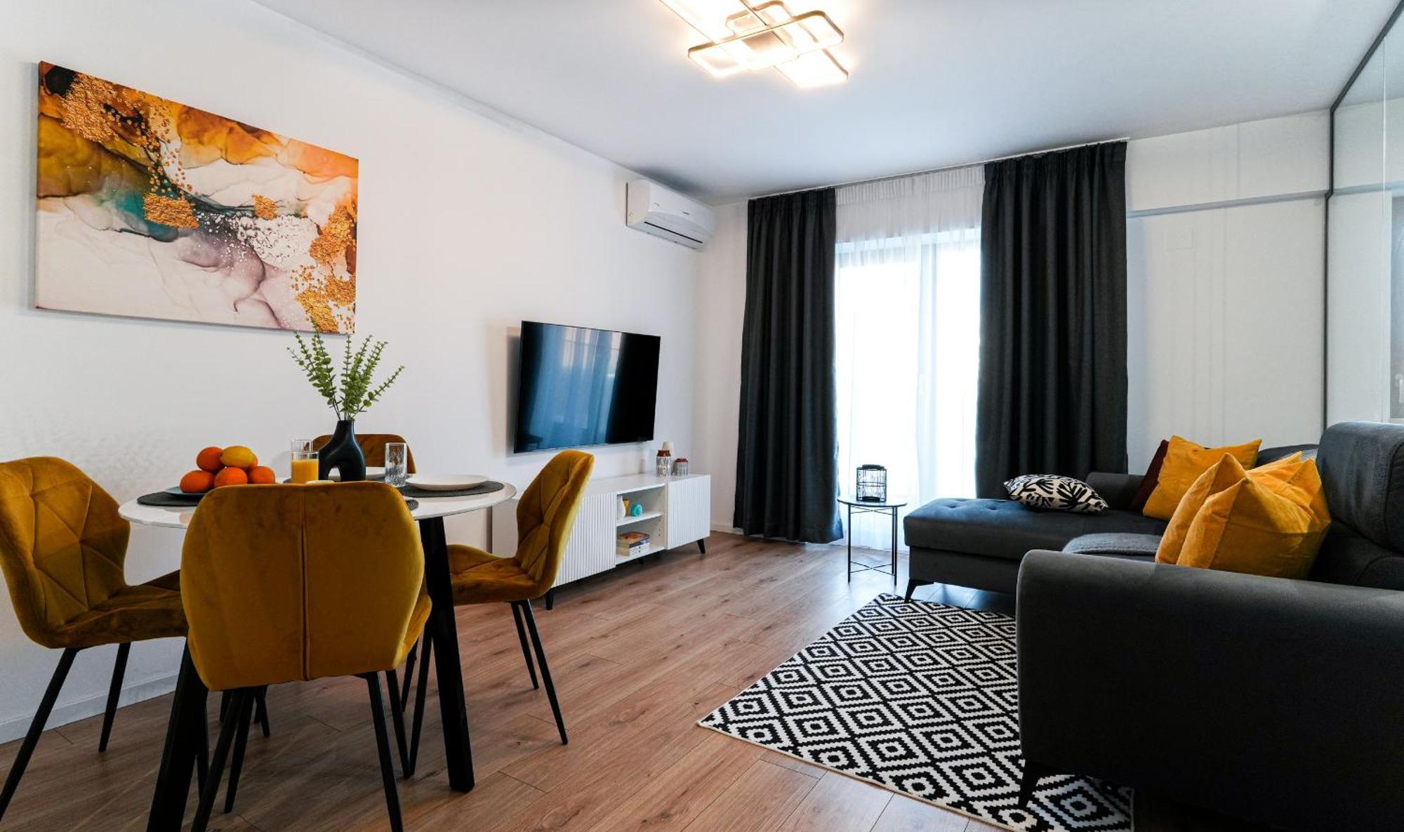 Sandra - Park-View Apt With Balcony & Parking Bukares Bagian luar foto